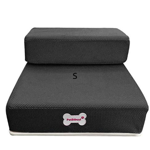 Pet Stairs Two-Step Foldable Lightweight Foam Mesh Cover