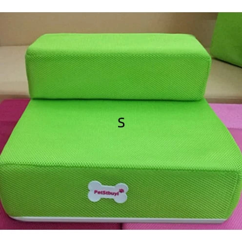 Pet Stairs Two-Step Foldable Lightweight Foam Mesh Cover