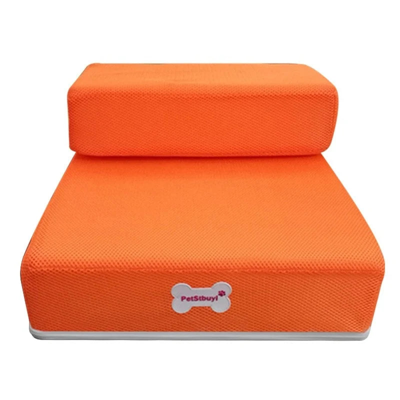 Pet Stairs Two-Step Foldable Lightweight Foam Mesh Cover