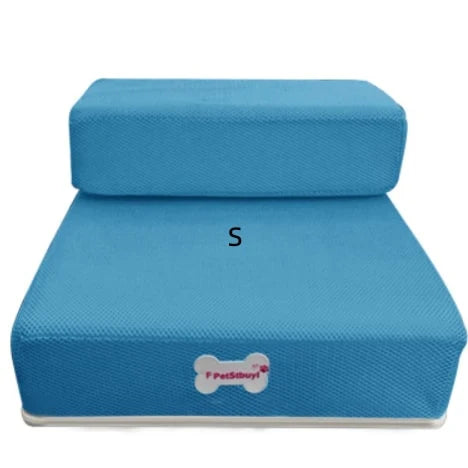 Pet Stairs Two-Step Foldable Lightweight Foam Mesh Cover