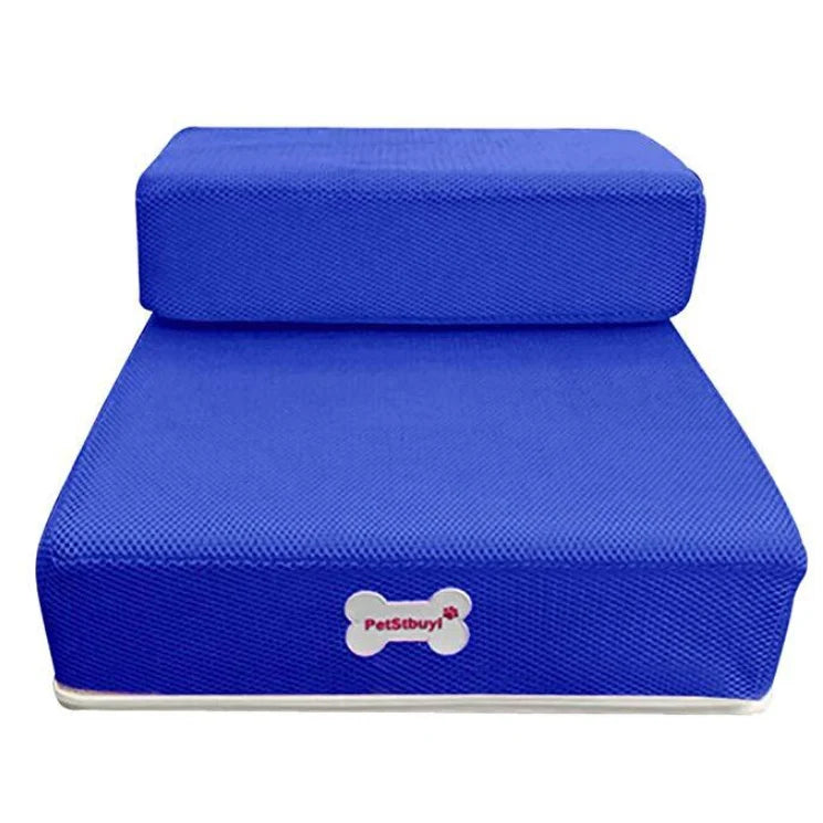 Pet Stairs Two-Step Foldable Lightweight Foam Mesh Cover