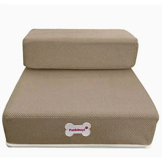 Pet Stairs Two-Step Foldable Lightweight Foam Mesh Cover
