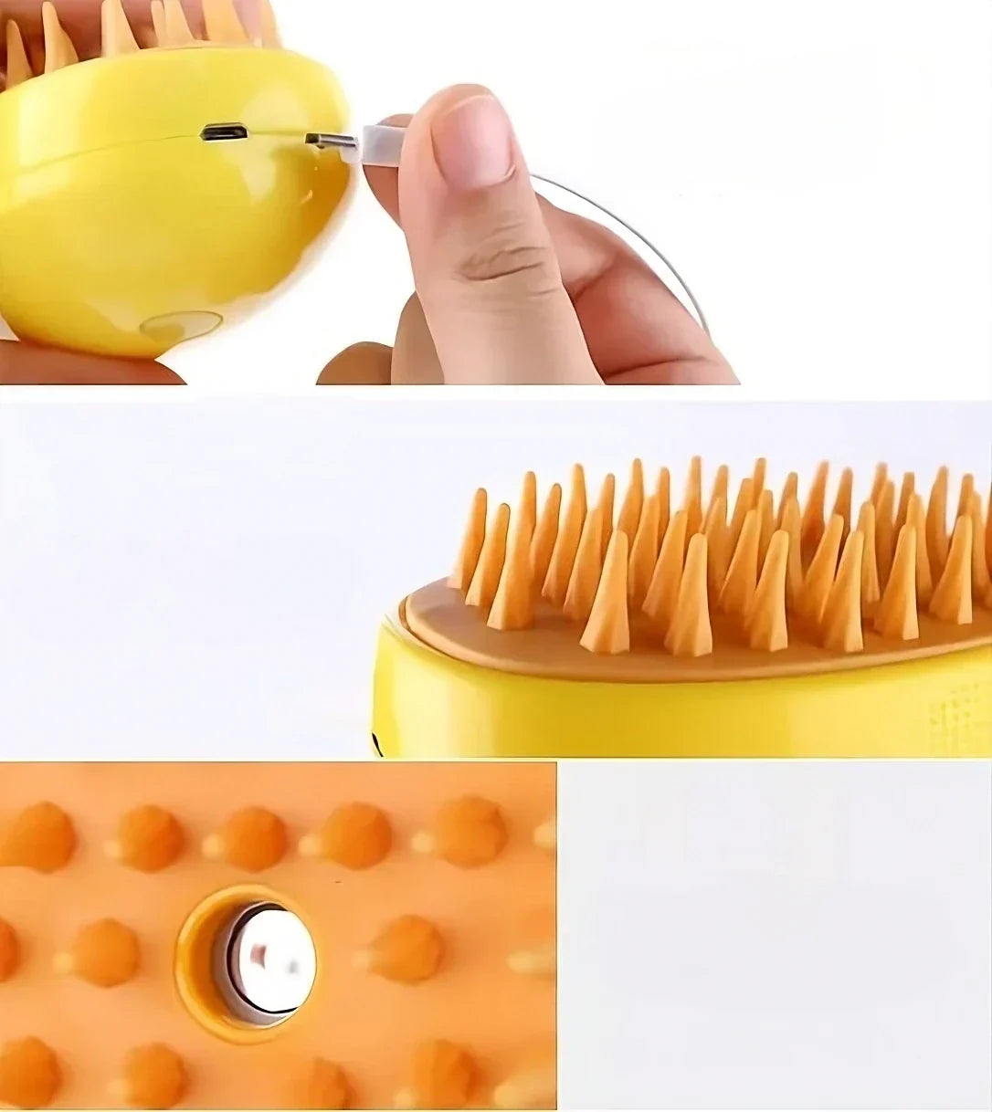 Pet Steam Brush Gentle Steam Rechargeable & Wireless