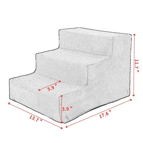 Pet Steps Removable Washable Fleece 44 lb Capacity