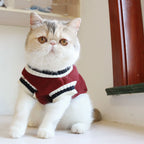 Pet Sweater Vest Fleece Sleeveless College Style