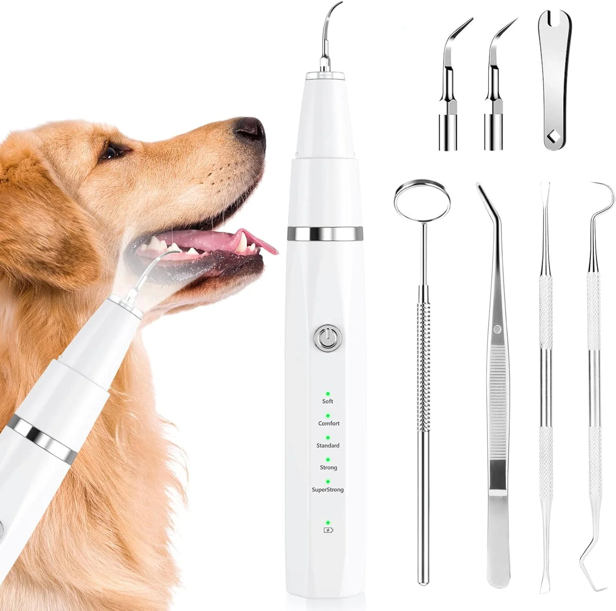 Pet Tartar Remover Ultrasonic Gentle Dogs & Cats