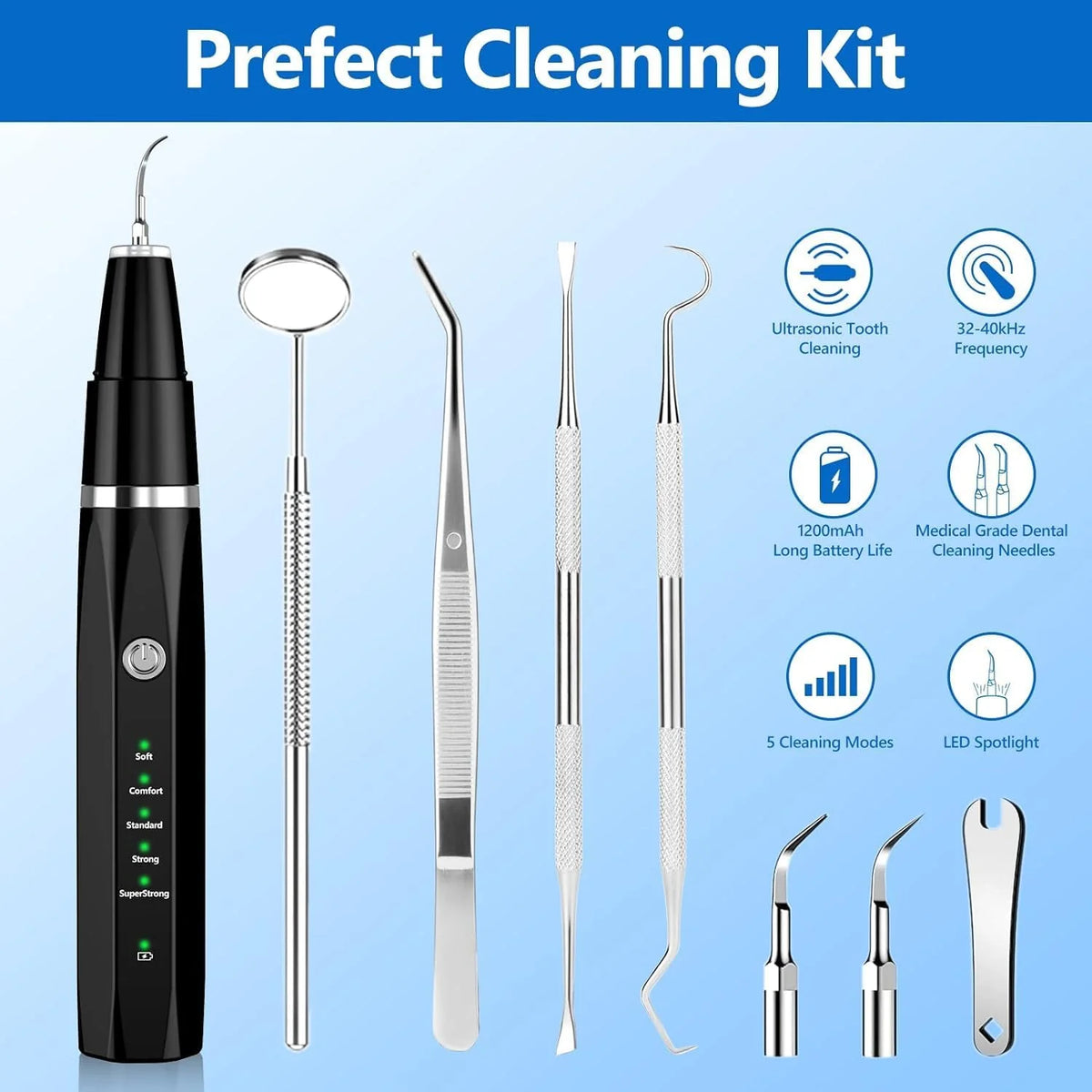 Pet Tartar Remover Ultrasonic Gentle Dogs & Cats