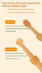 Pet Teeth Whitening Kit Ergonomic Silicone & Natural Gel