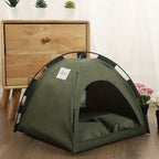 Pet Tent Bed Plush & Breathable Removable Non-Slip Pad