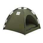 Pet Tent Bed Plush & Breathable Removable Non-Slip Pad