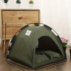 Pet Tent Bed Plush & Breathable Removable Non-Slip Pad