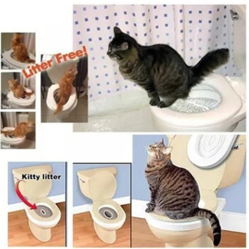 Pet Toilet Training Urinal Wall-Mount Leak-Proof Includes Cat Grass