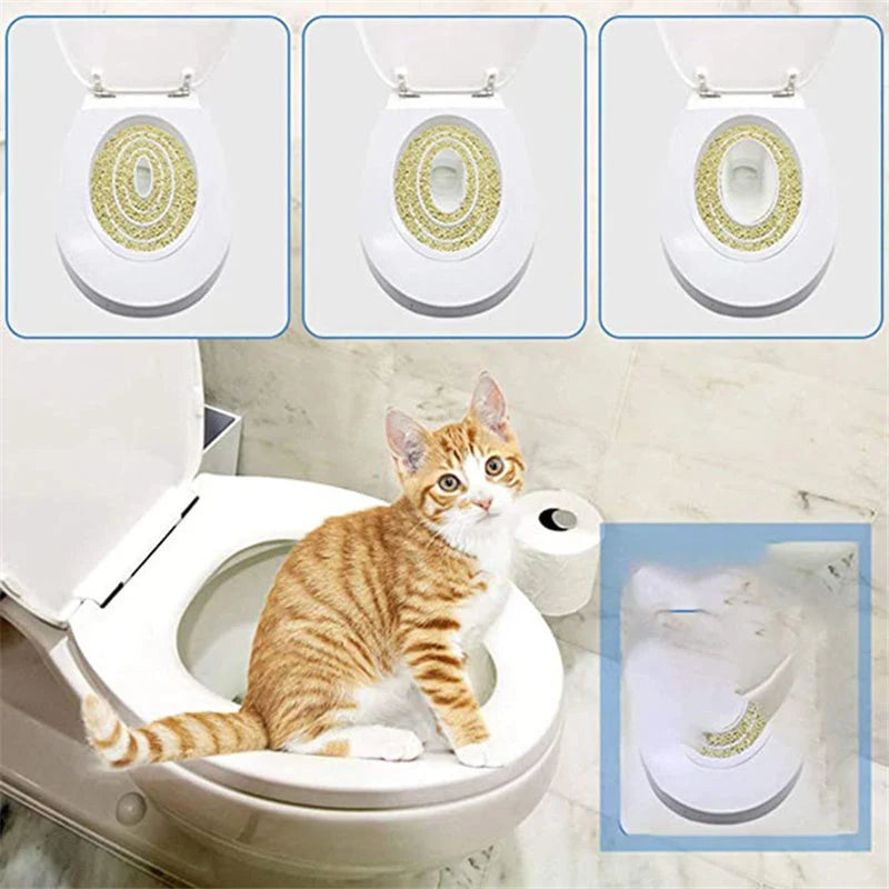 Pet Toilet Training Urinal Wall-Mount Leak-Proof Includes Cat Grass