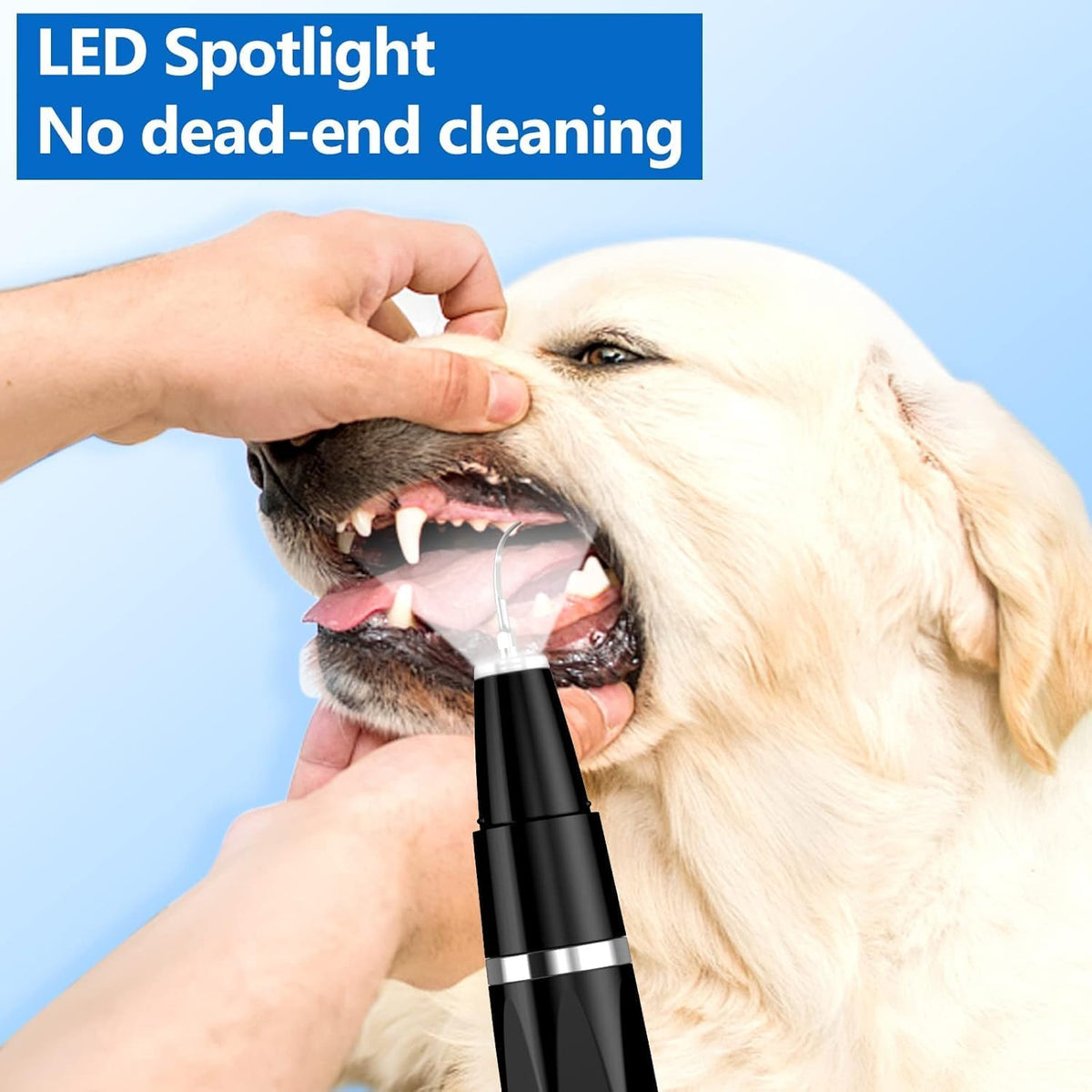 Pet Tooth Cleaner Ultrasonic Rechargeable Tartar & Plaque Removal