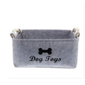 Pet Toy Storage Basket Large Capacity Felt Sturdy Handles