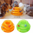 Pet Toy Triple-Level Interactive Spinning Balls