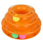 Pet Toy Triple-Level Interactive Spinning Balls