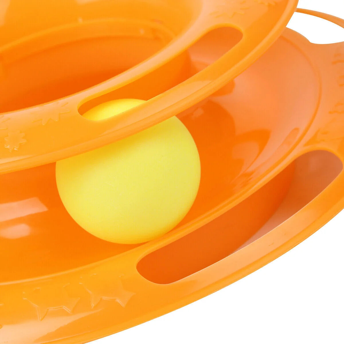 Pet Toy Triple-Level Interactive Spinning Balls