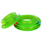Pet Toy Triple-Level Interactive Spinning Balls