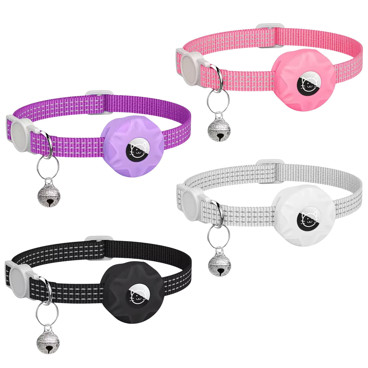 Pet Tracker Reflective Collar No Subscription 8-10 Months Battery
