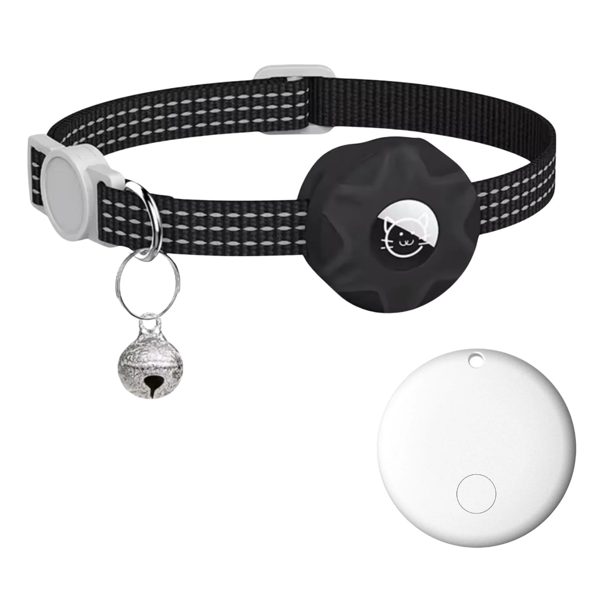 Pet Tracker Reflective Collar No Subscription 8-10 Months Battery