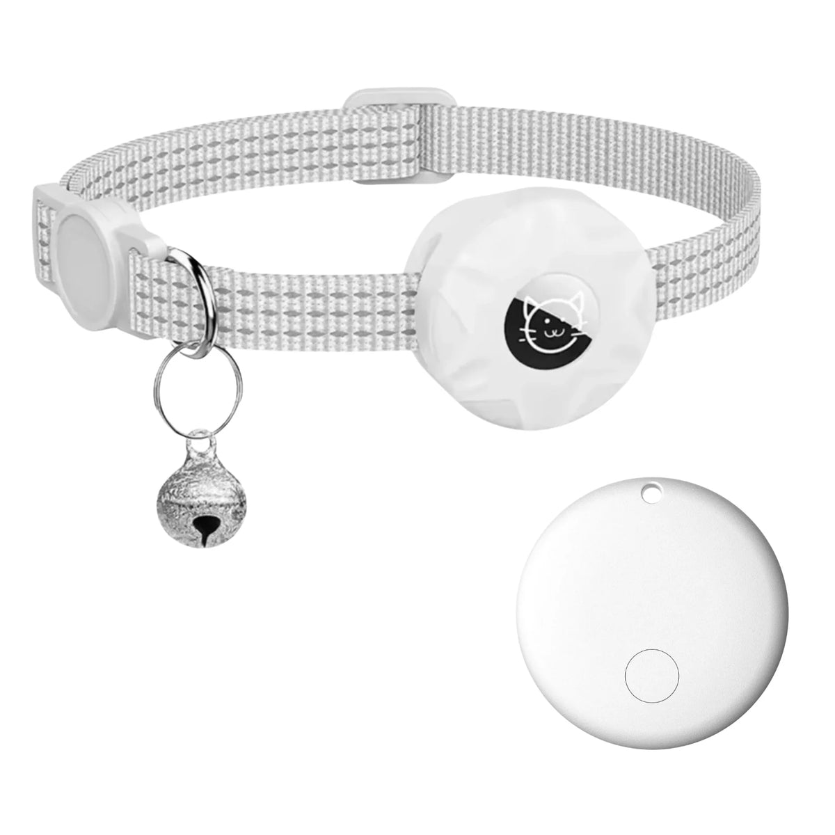 Pet Tracker Reflective Collar No Subscription 8-10 Months Battery