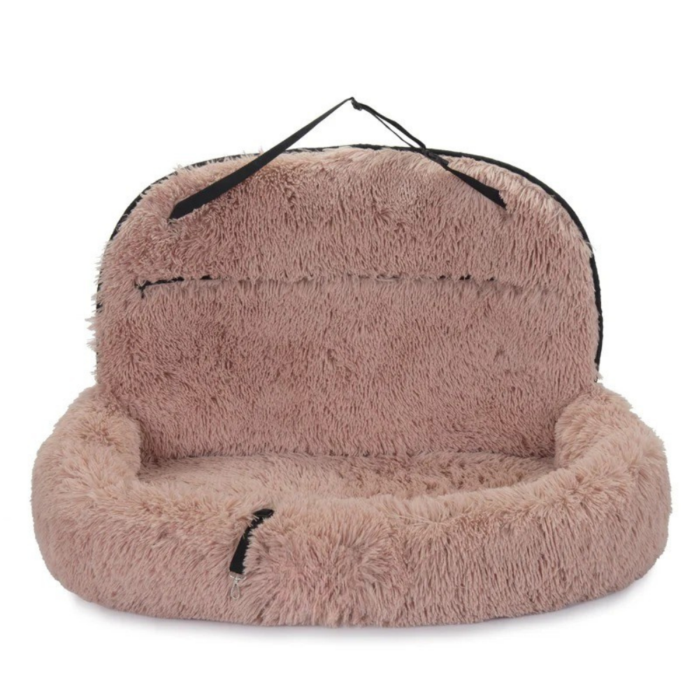 Pet Travel Bed 2-in-1 Memory Foam Removable & Machine-Washable Cover
