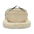 Pet Travel Bed 2-in-1 Memory Foam Removable & Machine-Washable Cover