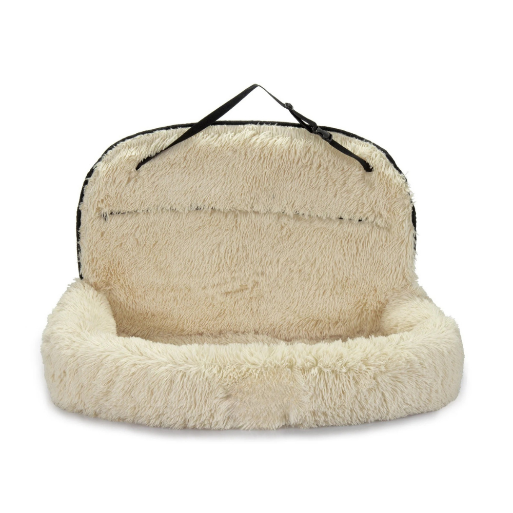 Pet Travel Bed 2-in-1 Memory Foam Removable & Machine-Washable Cover