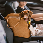 Pet Travel Carrier Expandable Breathable Seatbelt Slot