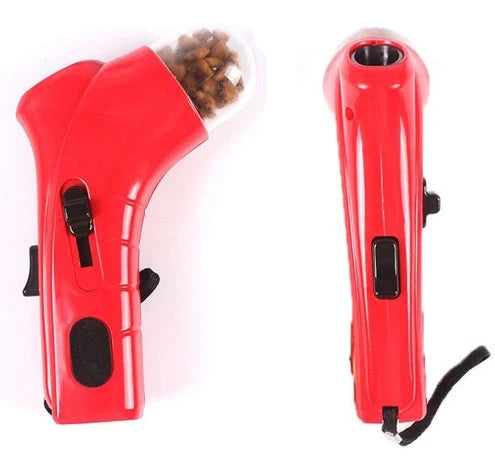 Pet Treat Launcher Spring-Loaded Portable Wrist Strap