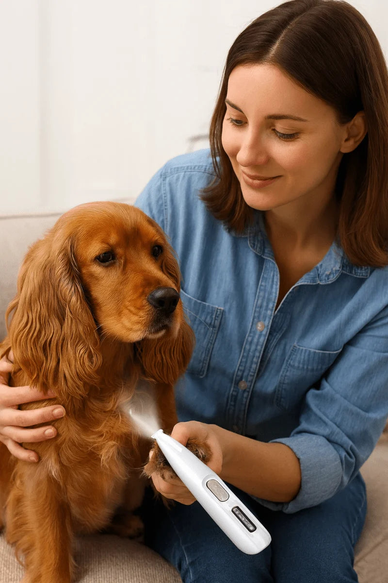 Pet Trimmer Ultra-Quiet Rechargeable Rounded Ceramic Blade
