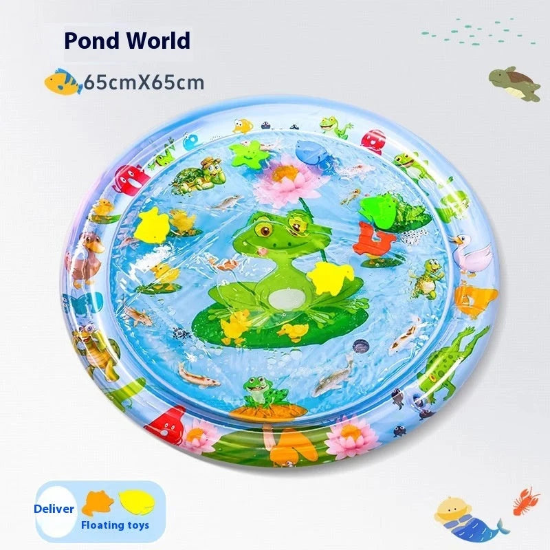 Pet Water Bed Instant Cooling Durable PVC Ocean Print