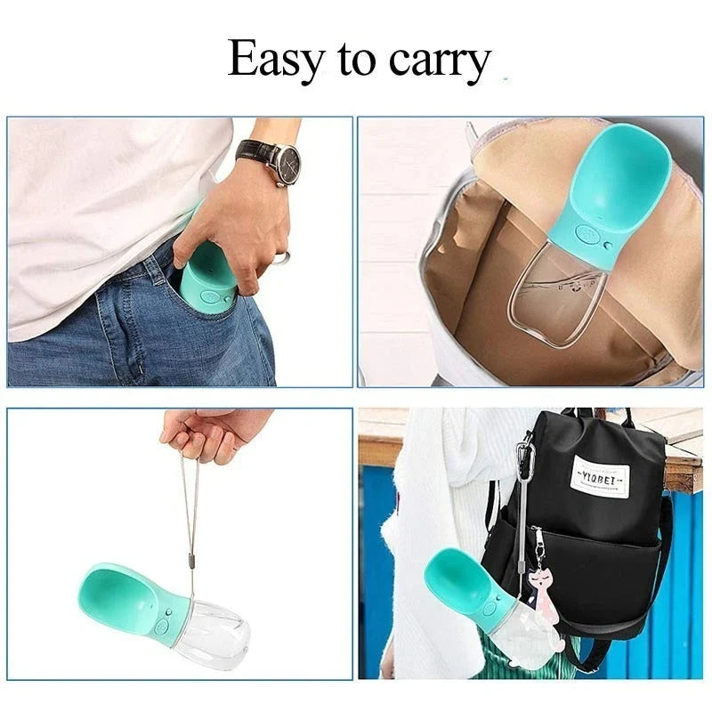 Pet Water Bottle Leak-Proof Integrated Bowl