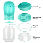 Pet Water Bottle Leak-Proof Integrated Bowl