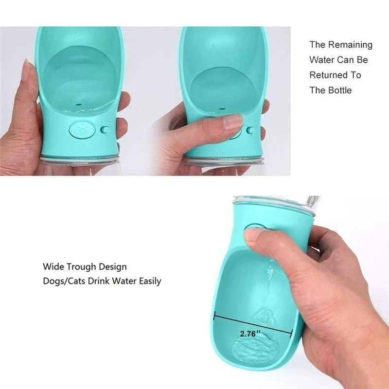 Pet Water Bottle Leak-Proof Integrated Bowl