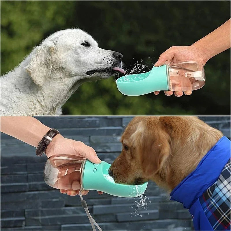 Pet Water Bottle Leak-Proof Integrated Bowl