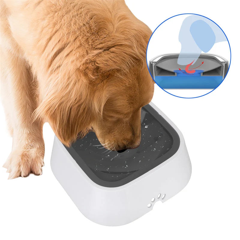 Pet Water Bowl Slow-Flow Non-Splash 1.5L
