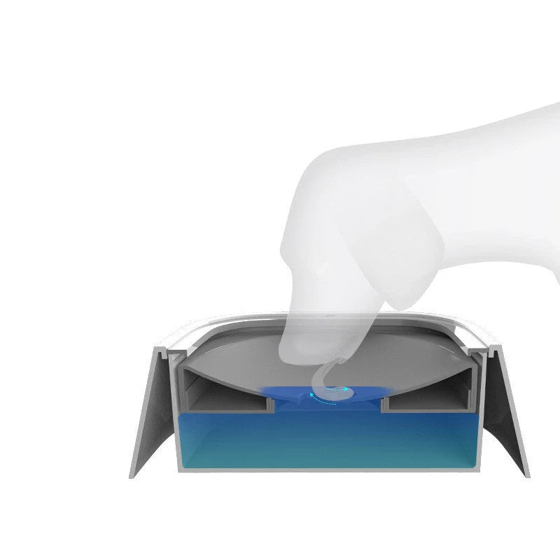 Pet Water Bowl Slow-Flow Non-Splash 1.5L