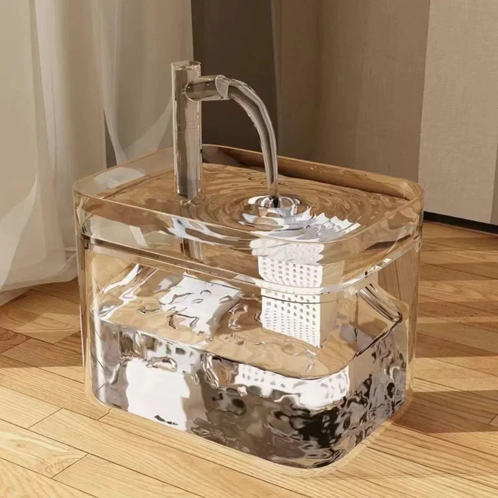 Pet Water Fountain Filtered Quiet Pump & Large Capacity