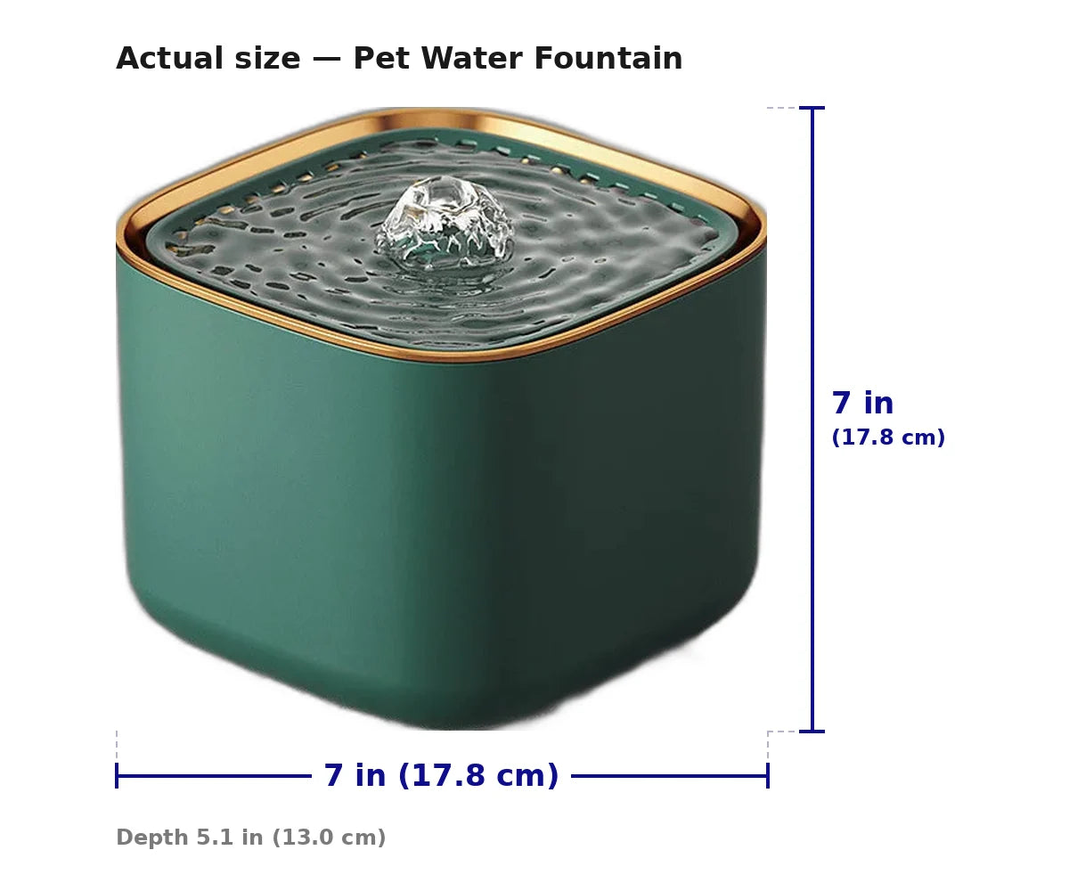 Pet Water Fountain Self-Circulating Ultra-Quiet 3L