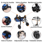 Pet Wheelchair Hind Leg Support Adjustable Fit & Secure Bracket