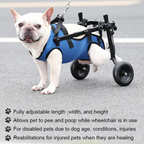 Pet Wheelchair Hind Leg Support Adjustable Fit & Secure Bracket