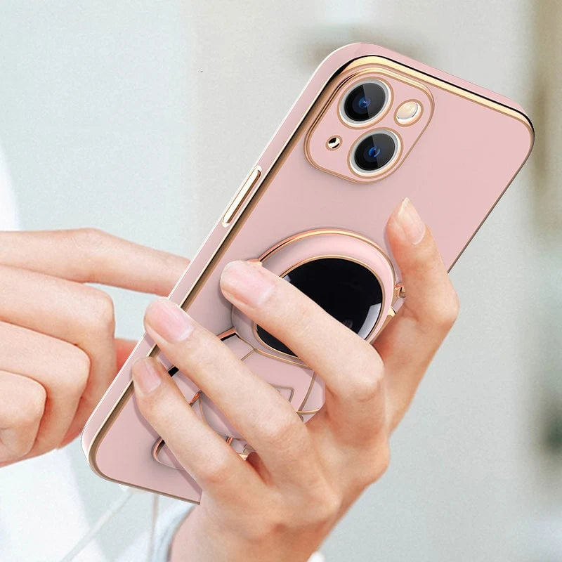 Phone Case 3D Astronaut Built-In Stand Anti-Drop