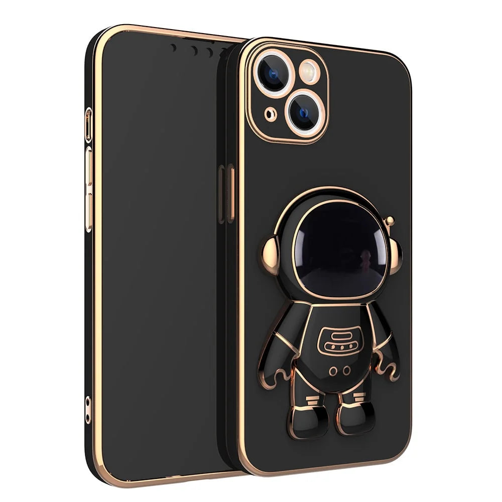 Phone Case 3D Astronaut Built-In Stand Anti-Drop