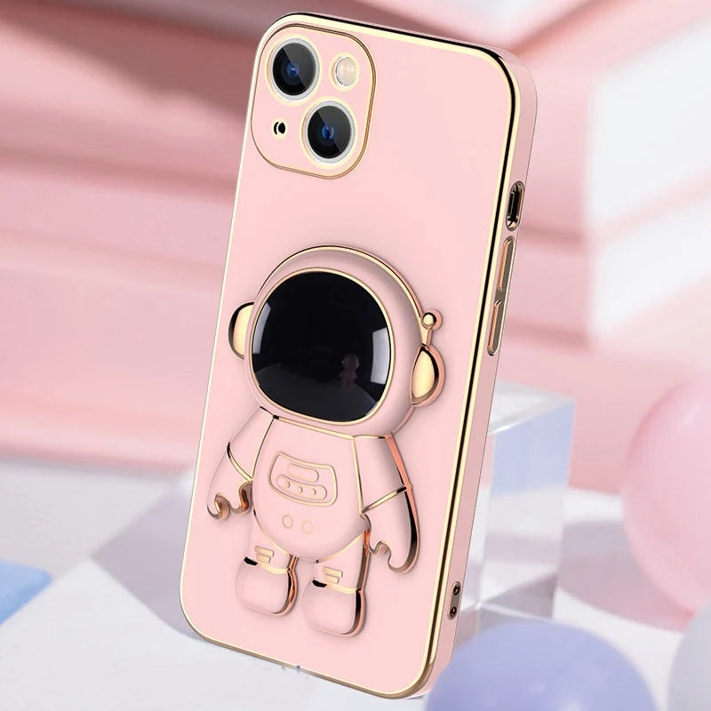 Phone Case 3D Astronaut Built-In Stand Anti-Drop