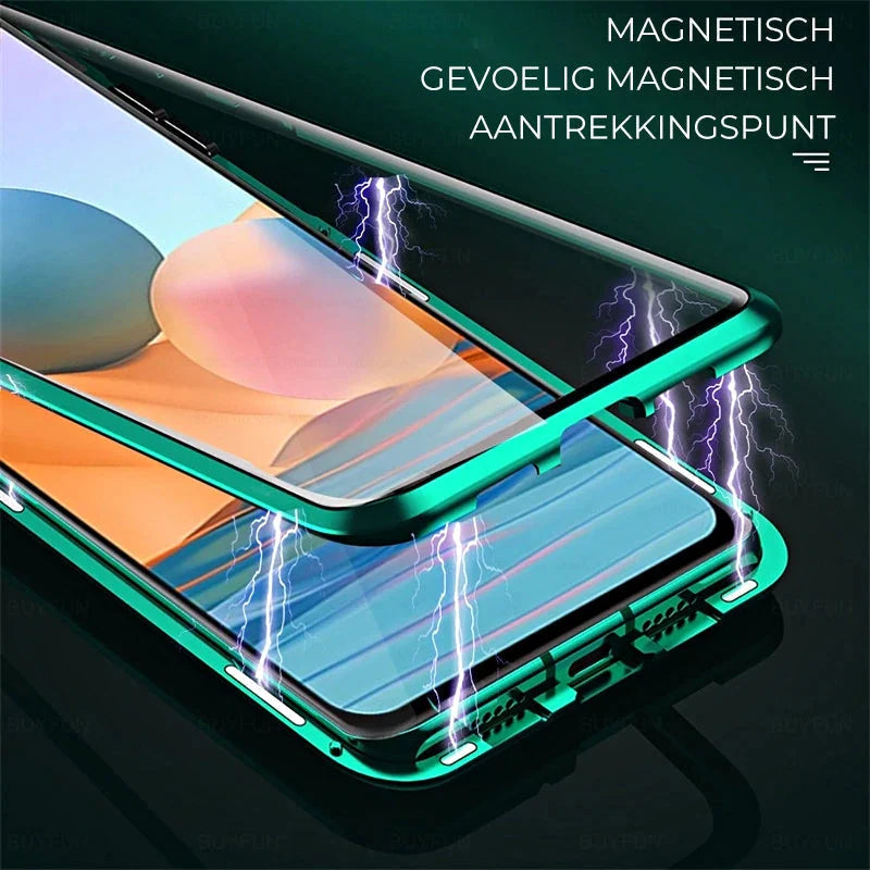 Phone Case Double-Sided Tempered Glass Magnetic Self-Locking