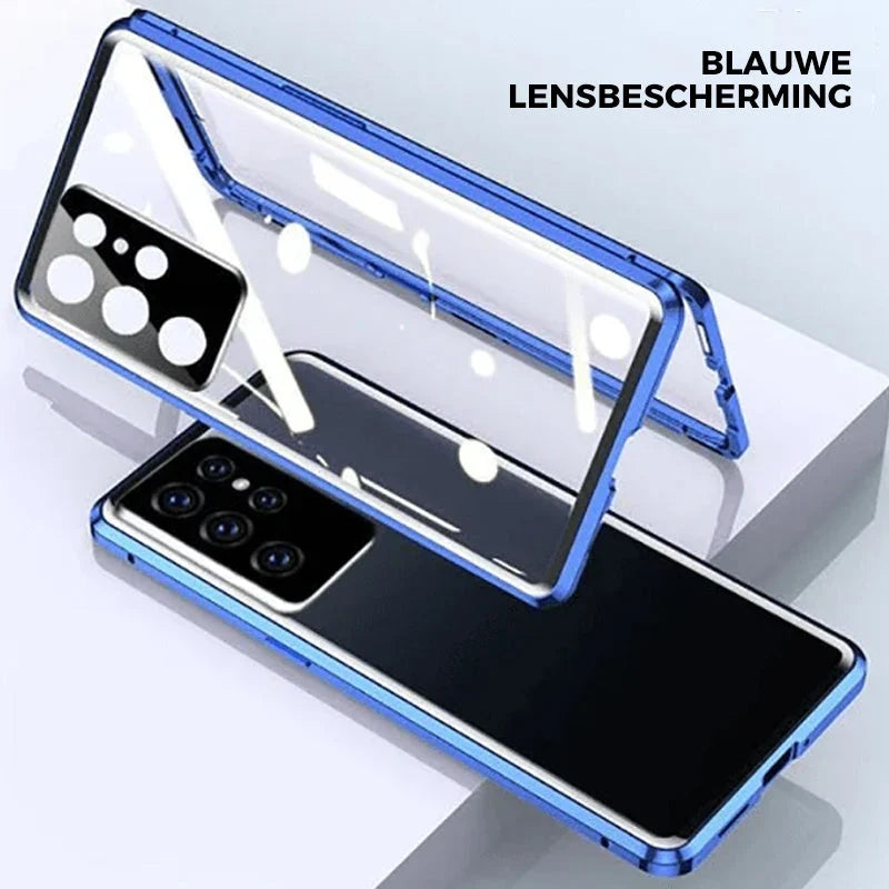 Phone Case Double-Sided Tempered Glass Magnetic Self-Locking