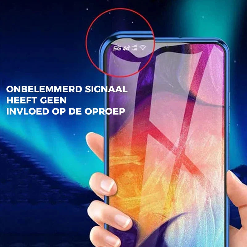 Phone Case Double-Sided Tempered Glass Magnetic Self-Locking