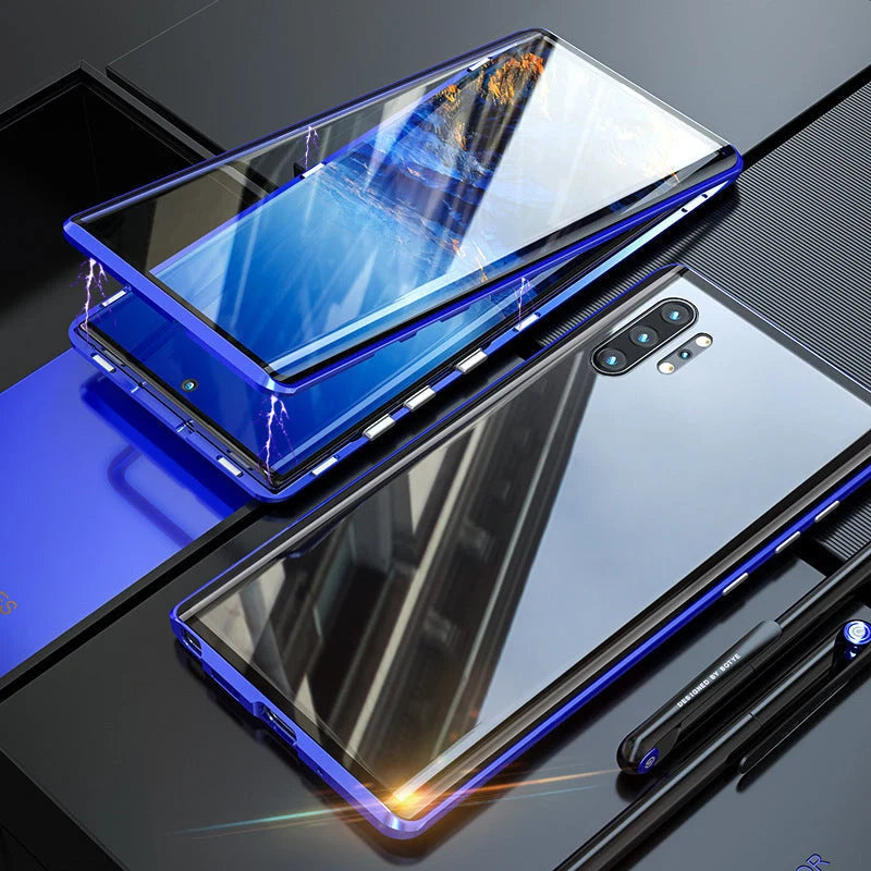 Phone Case Double-Sided Tempered Glass Magnetic Self-Locking